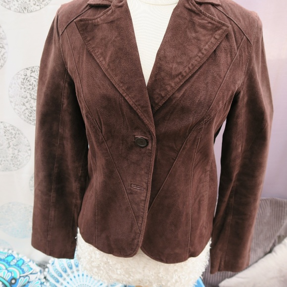Siena Studio Jackets & Blazers - 100% suede leather jacket- coffee brown size 8